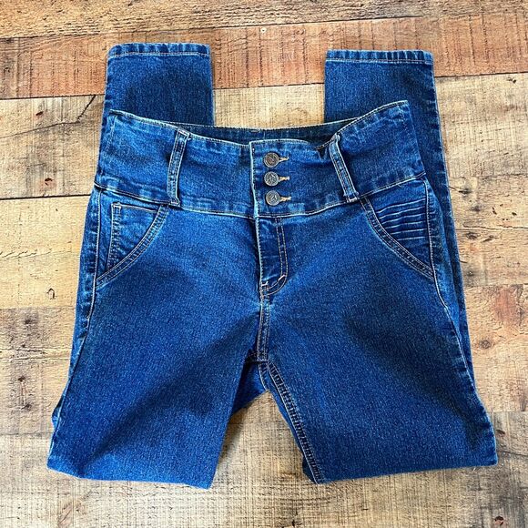 Abercrombie & Fitch Jeans Size 15/16 Wide Band 3 Buttons - Picture 1 of 6